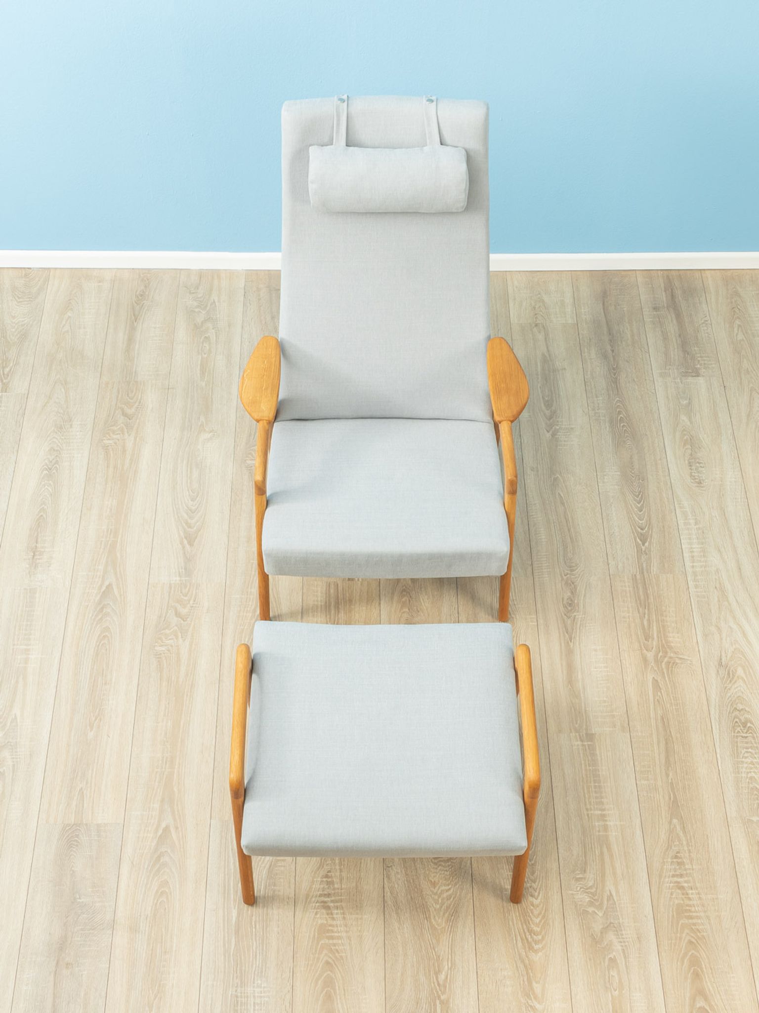 1960s armchair with stool by Yngve Ekström for Pastoe