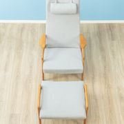 1960s armchair with stool by Yngve Ekström for Pastoe