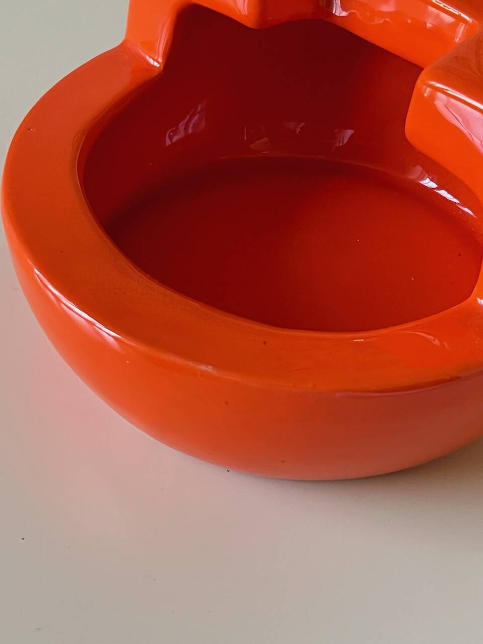 Vintage orange ashtray