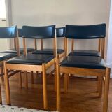Set of six vintage Scandinavian chairs