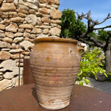 Ancient terracotta pottery jar