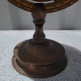 Authentic antique vintage musical globe in wood