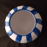 Vintage marine vase in blue and white ceramics