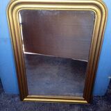 Louis Philippe mirror in gilded wood, 19th century - 110 cm