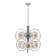 Mazzega Space Age Murano glass chrome plated chandelier, Italy 1970s