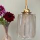 Vintage holophane glass globe lamp