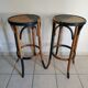 Pair of high bistro stools