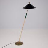 Modernist reclining floor lamp