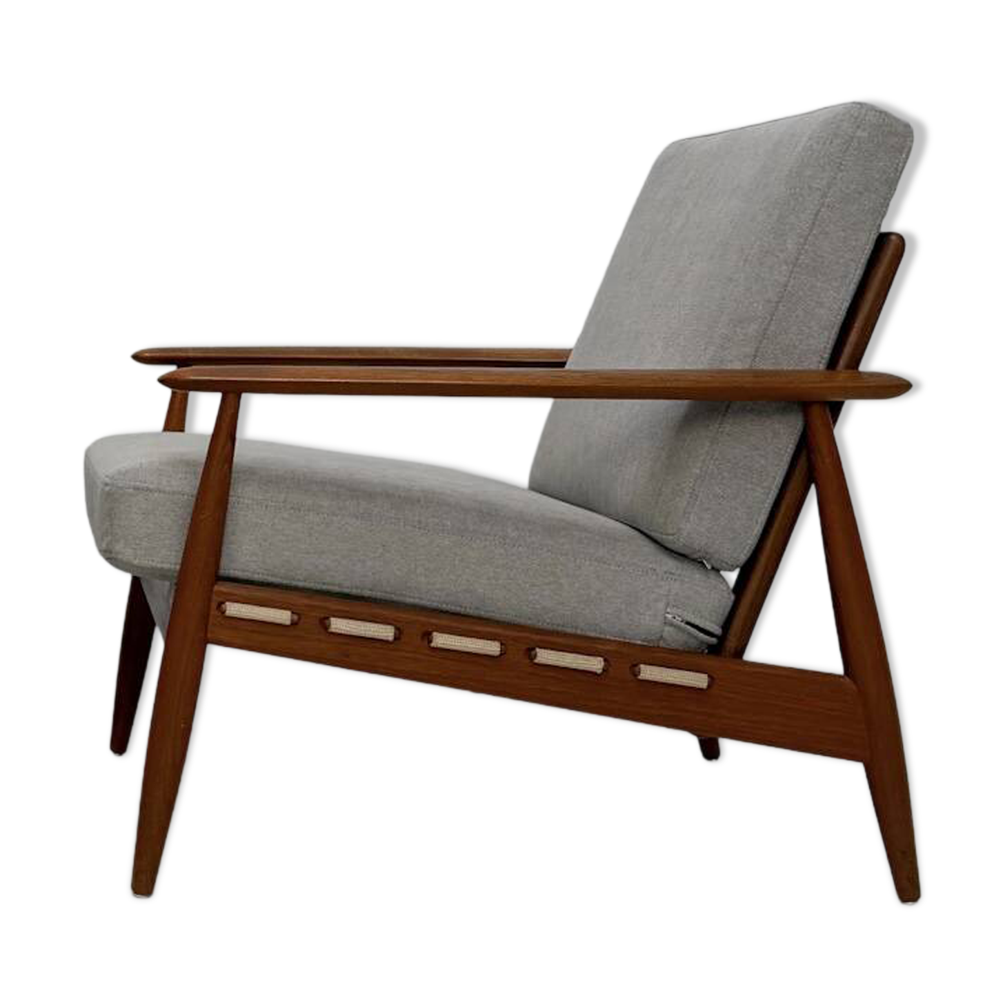 1960s vintage Danish mid-century teak armchair