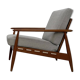 1960s vintage Danish mid-century teak armchair