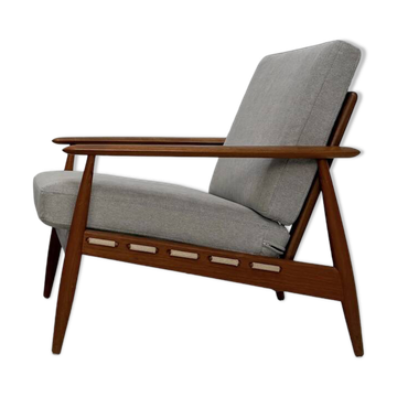 1960s vintage Danish mid-century teak armchair