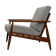 1960s vintage Danish mid-century teak armchair