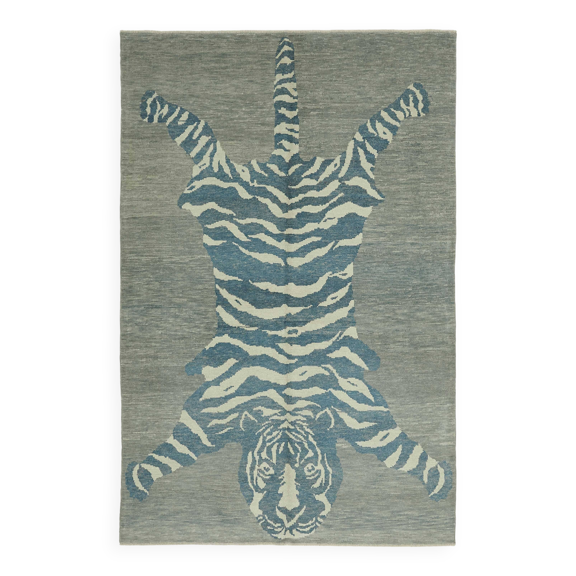 Turkish Handknotted Wool Tiger Rug  210 cm x 321 cm