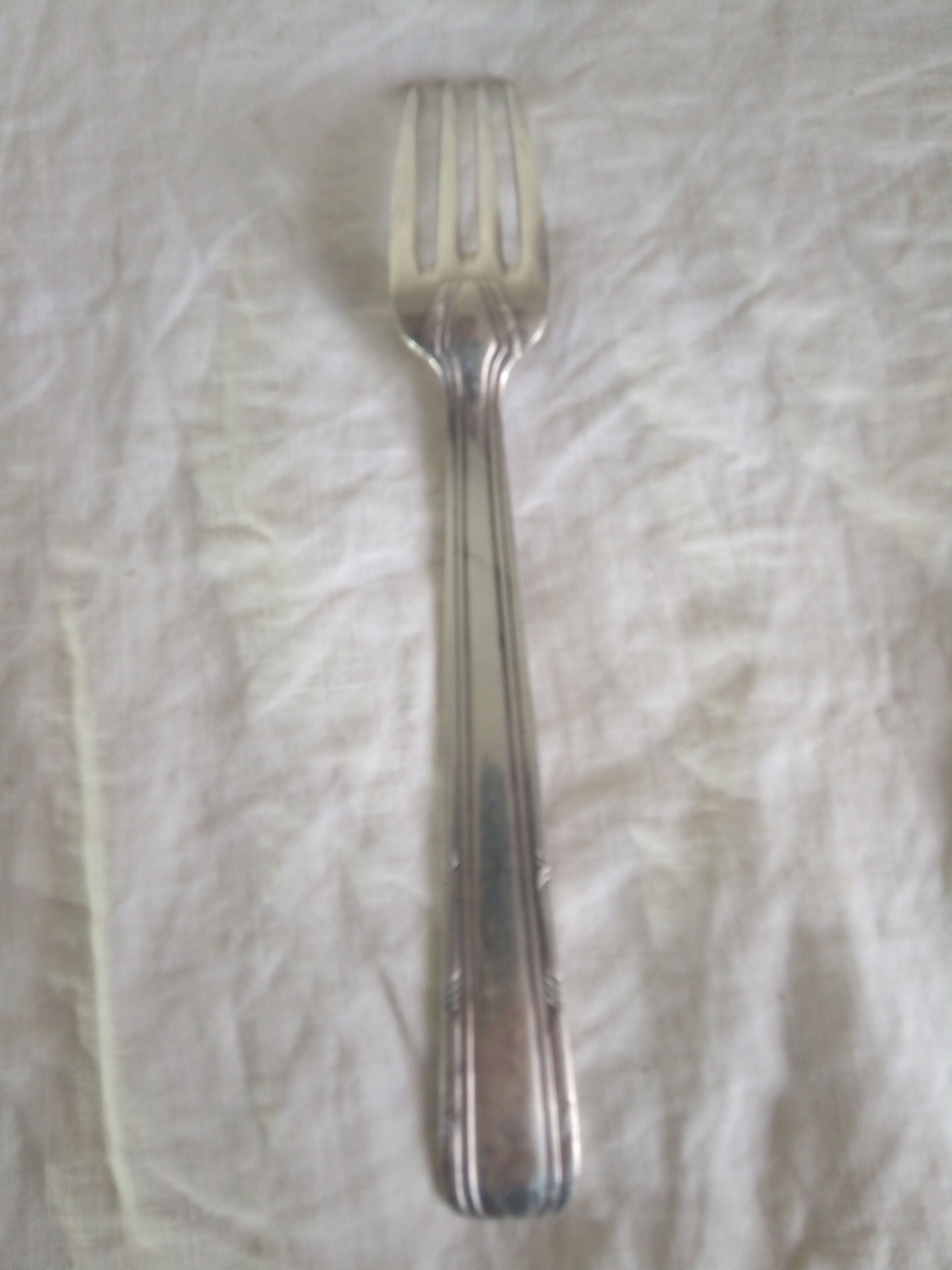 40's silver plated metal cutlery set 36 pieces