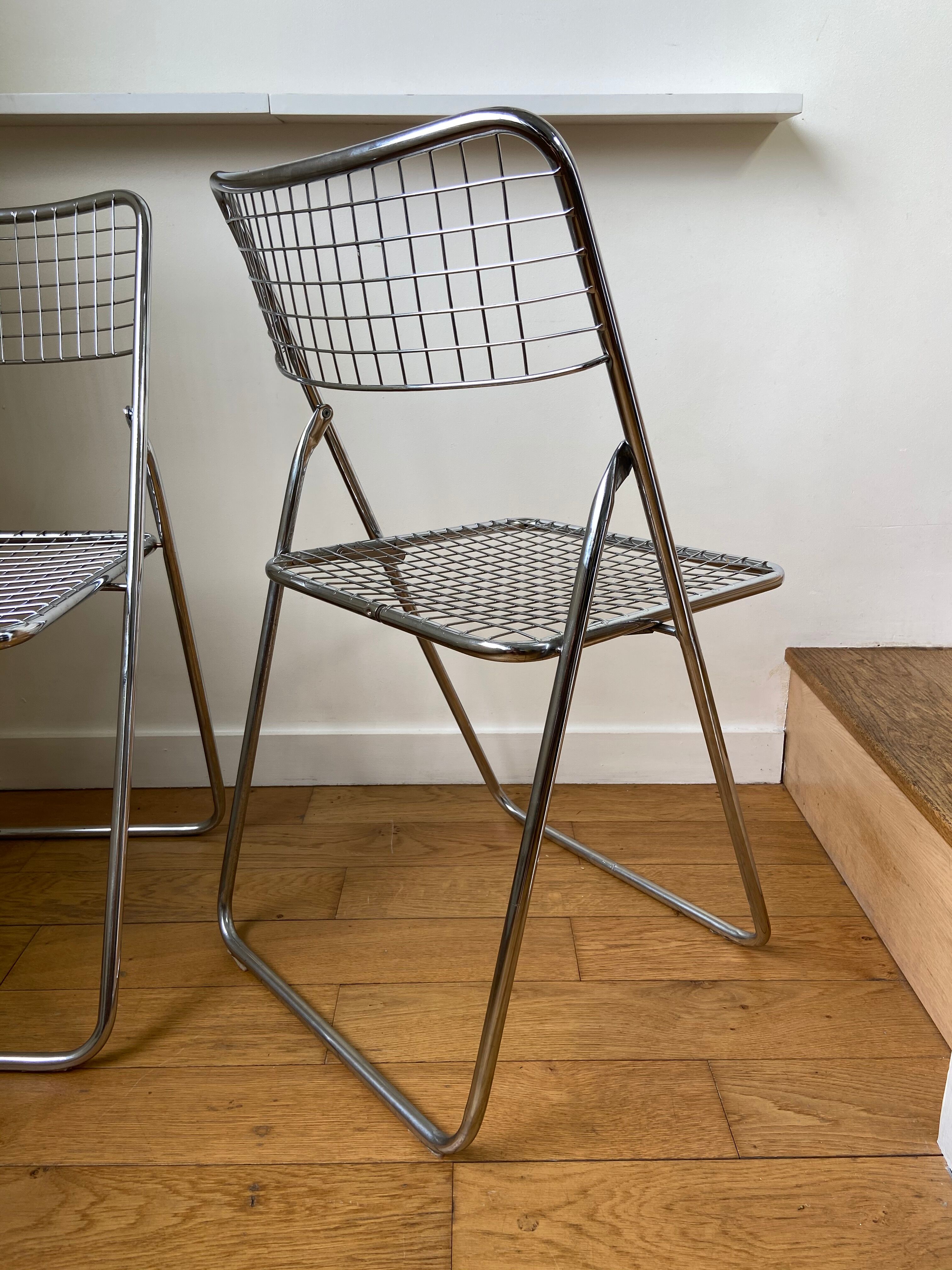 Pair of folding chairs "Ted Ned" by Niels Gammelgaard