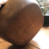 Vintage olive wood salad bowl