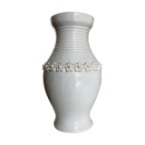 Vase in glazed white earth 1960