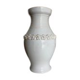 Vase in glazed white earth 1960