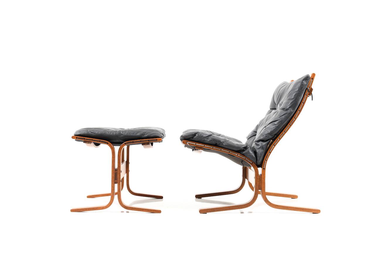 Lounge Chair and Ottoman by Ingmar Relling for Westnofa