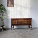 Guillerme and Chambron oak chest of drawers