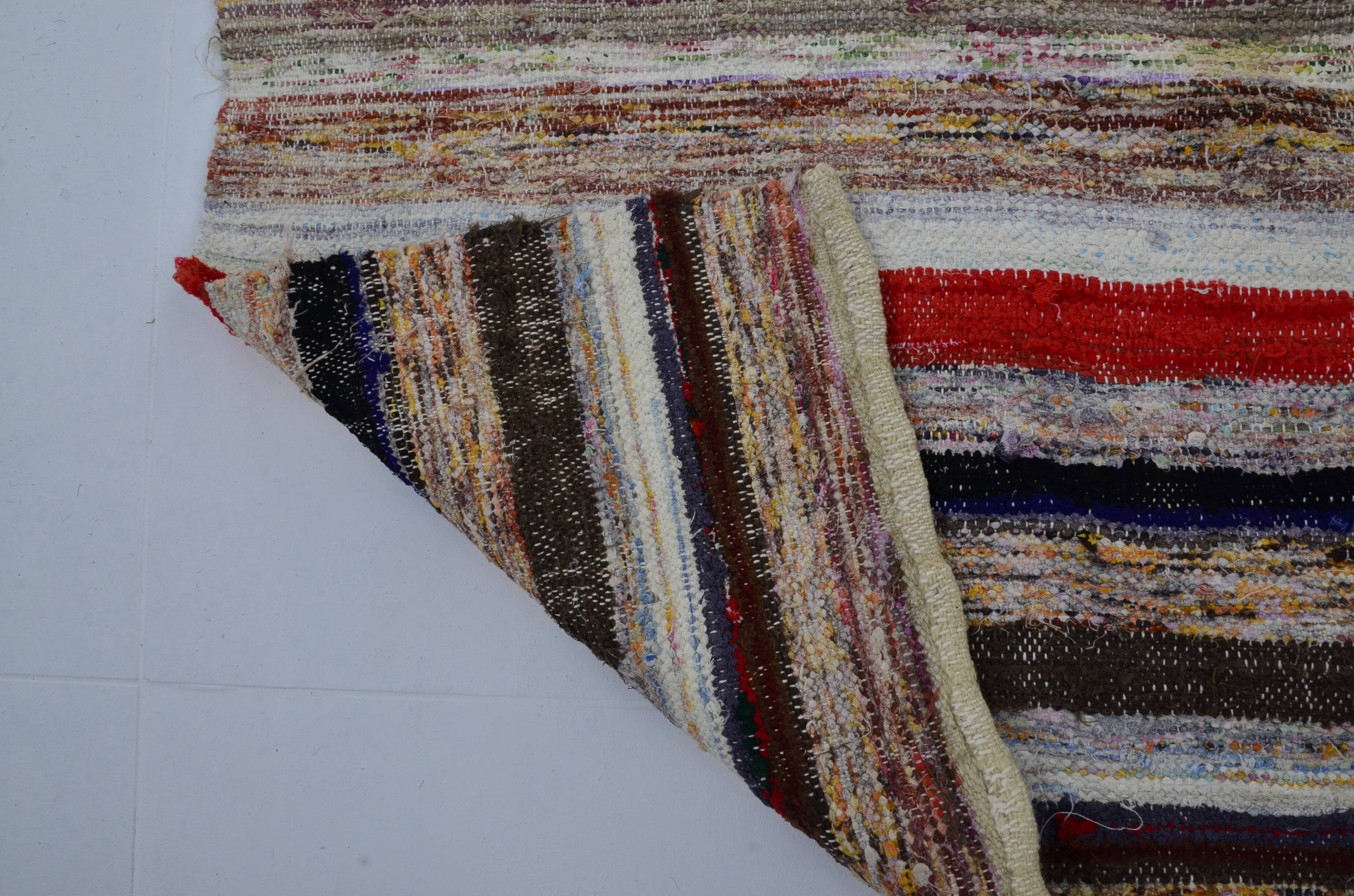 Colorful Vintage Turkish Kilim rug  Sku 3055