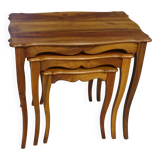 Table gigogne en noyer