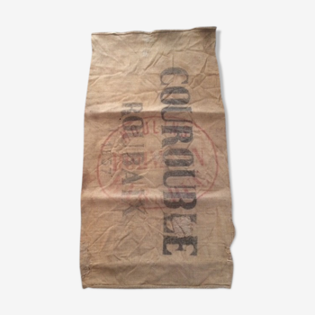 Old burlap bag "Courouble Roubaix"