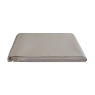 Flat sheet "blue flower" linen mestizo canvas 310 x 220 cm - White