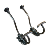 Pair of cast iron hooks