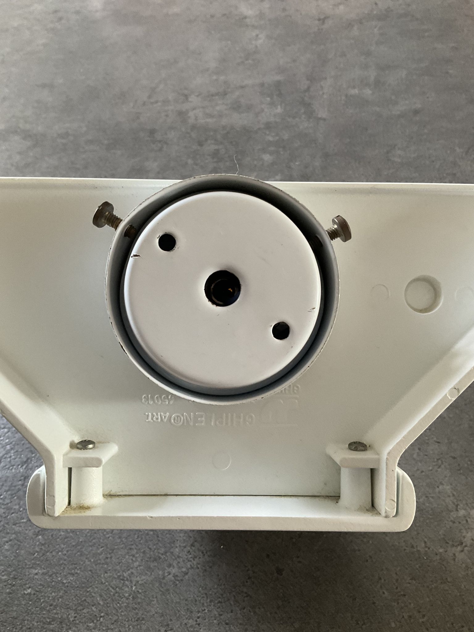 Ghiplen Ghidini wall lamp from the 70s in frosted glass and metal