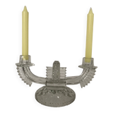 Art Deco 2-branched candle holders