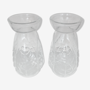 Hyacinth/bulb vase duo