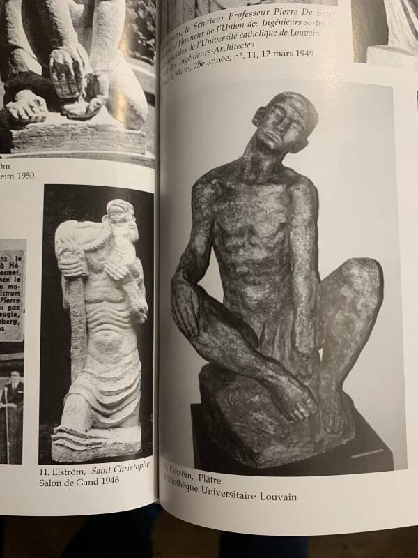 Art Deco Expressionist Sculpture "Nude Female Bust" unique piece 1940