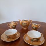 Miniature painted flower porcelain service - dinette