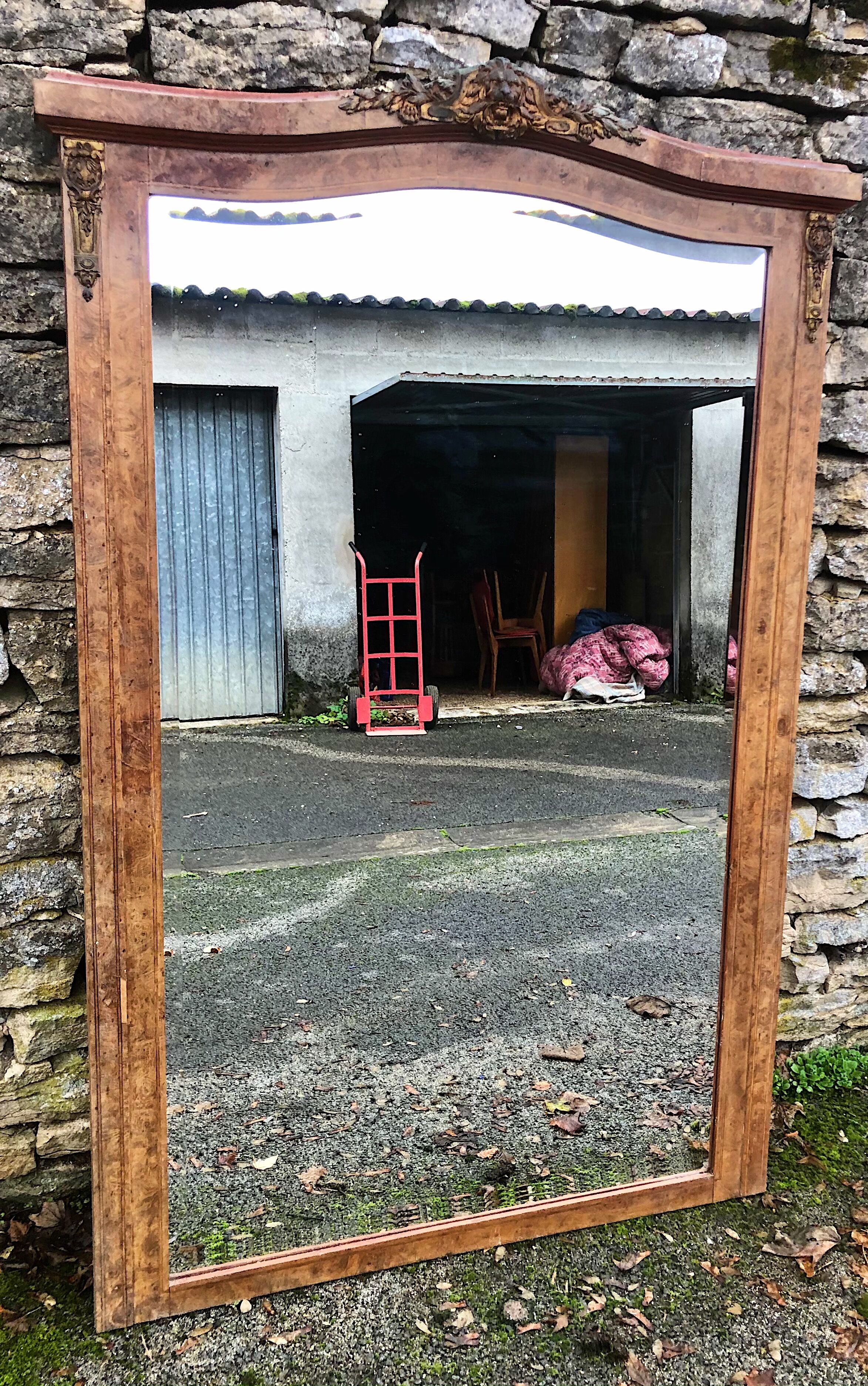 Mirror 168x110 era 1925 , bevelled ice