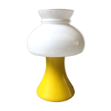 Bedside lamp glass opalin vintage 70