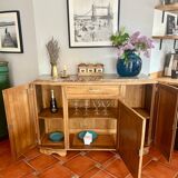 Buffet art déco en chêne massif