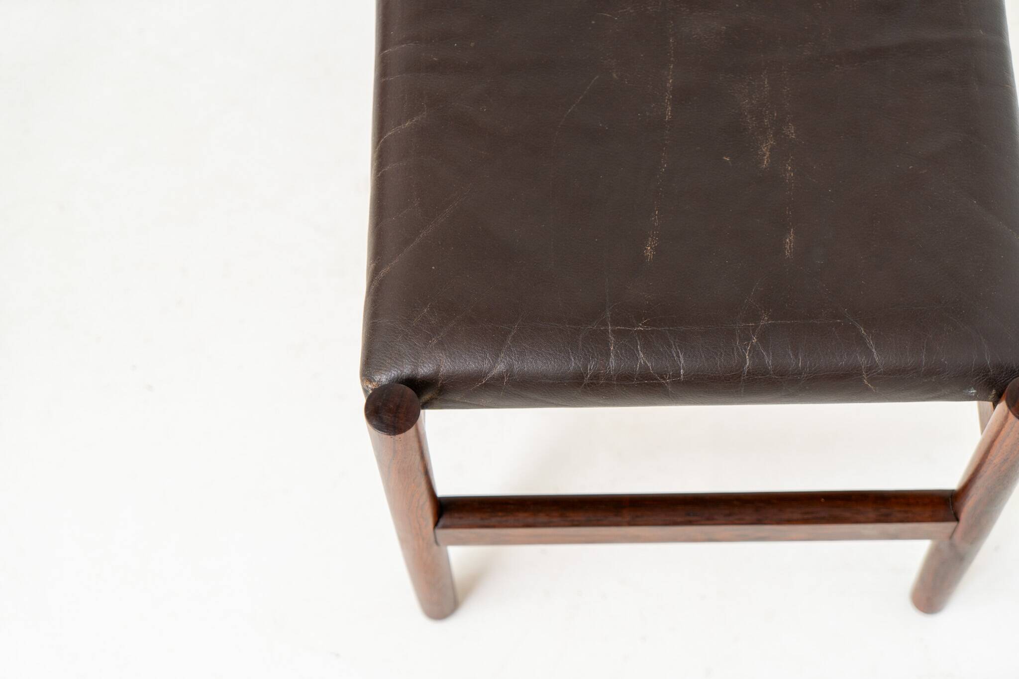 Rosewood stool by Hugo Frandsen for Spøttrup