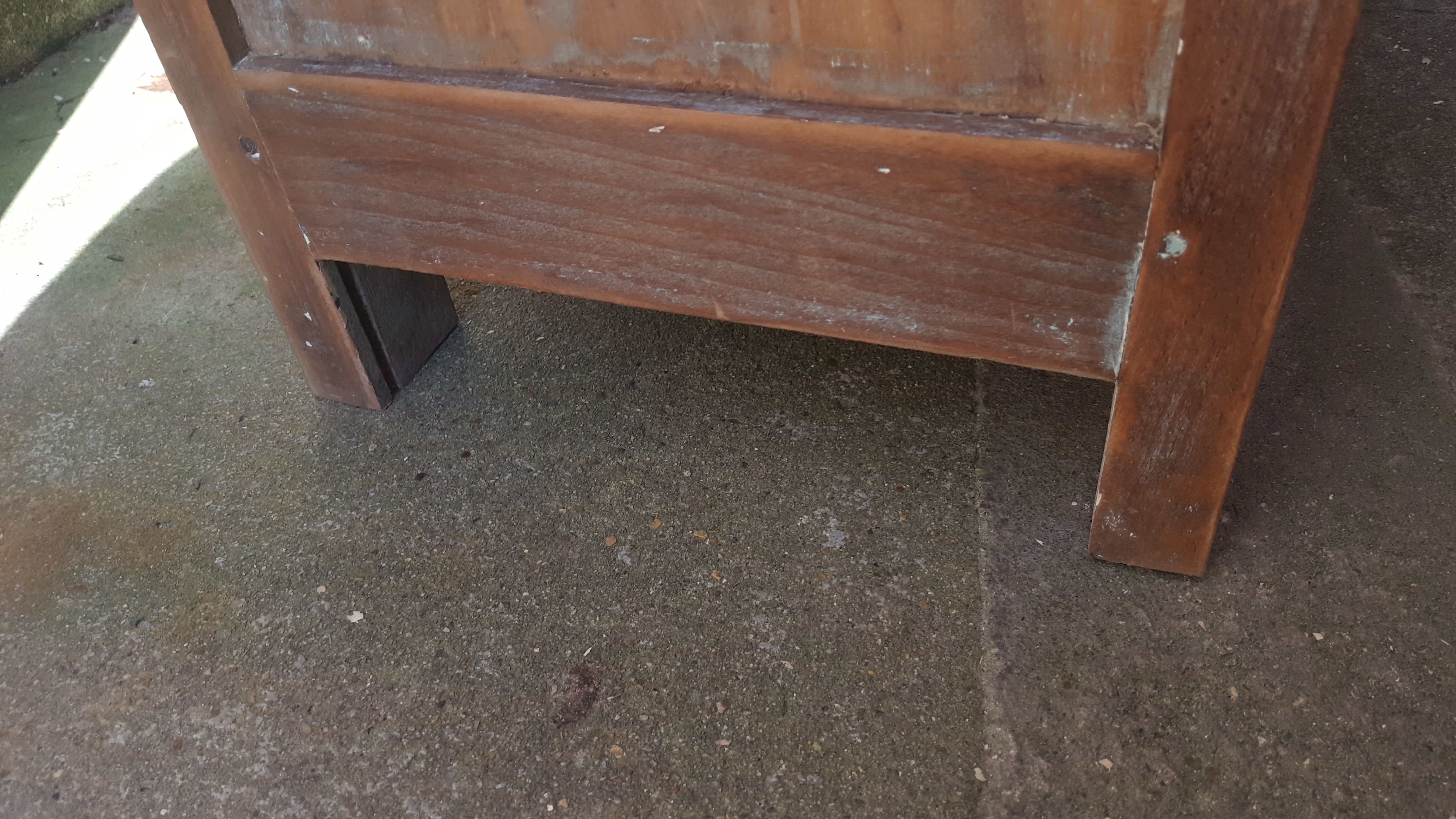 Parisian buffet billot natural patina