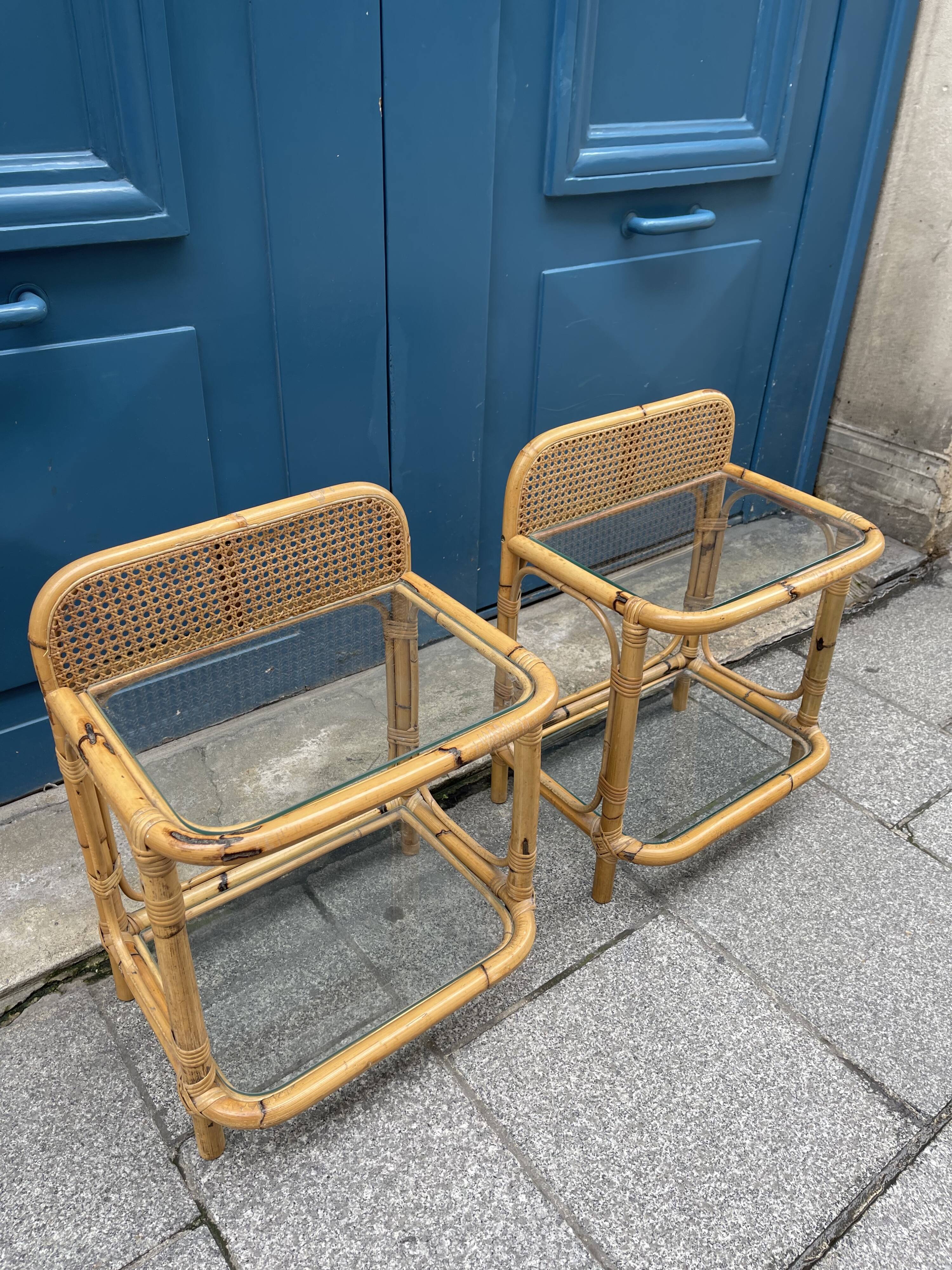 Paire de chevets vintage