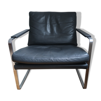 Preben Fabricius chair for Walter Knoll in black leather