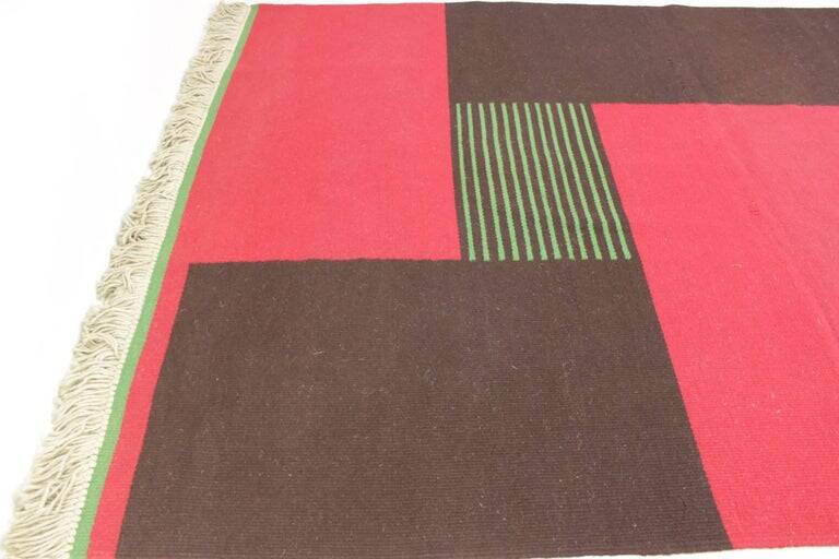 Tapis moderniste géométrique tchécoslovaque