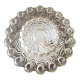 Round vintage bubbled glass ceiling light from the 60s and 70s