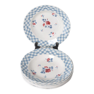Assiettes creuses Digoin Sarreguemines