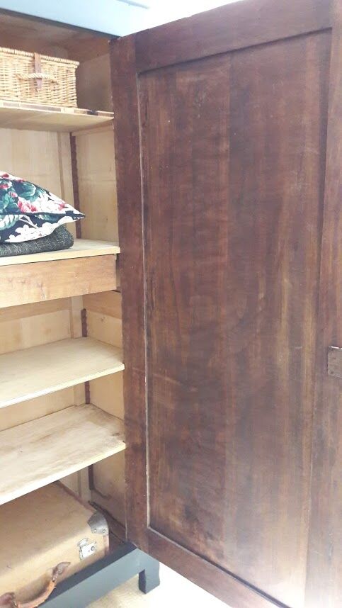 Matte black Paris wardrobe