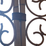 Italian vintage rattan screen from the 1960s