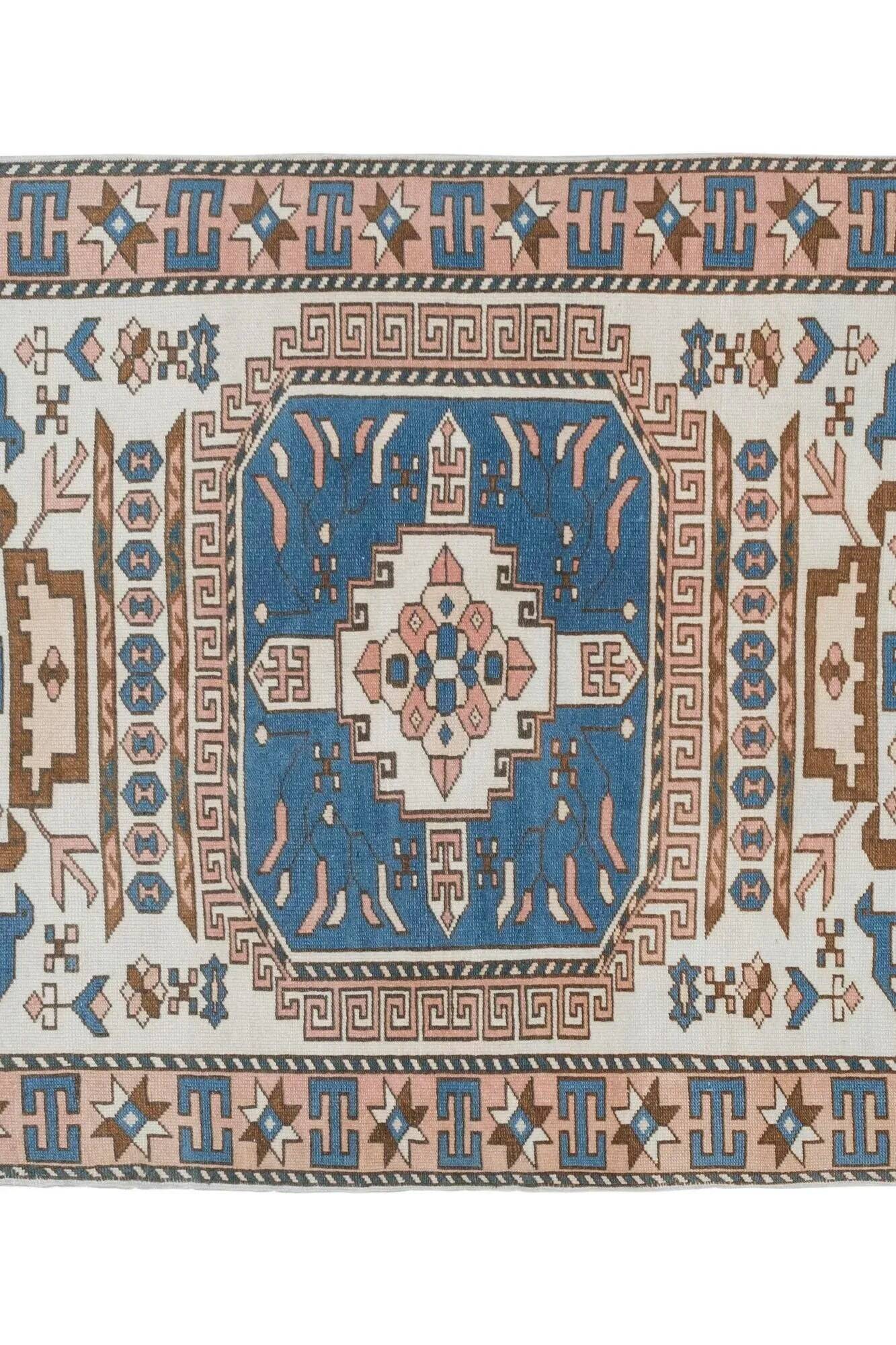 Vintage handmade Turkish rug 105x183 cm