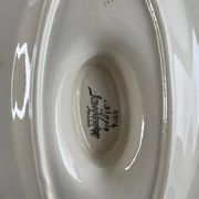 Ironware sauceboat Sarreguemines and Digoin