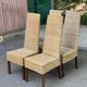 4 dining chairs in natural woven rattan Rotin-Design France