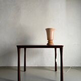 Nude milk glass table lamp | Sweden | 1960s